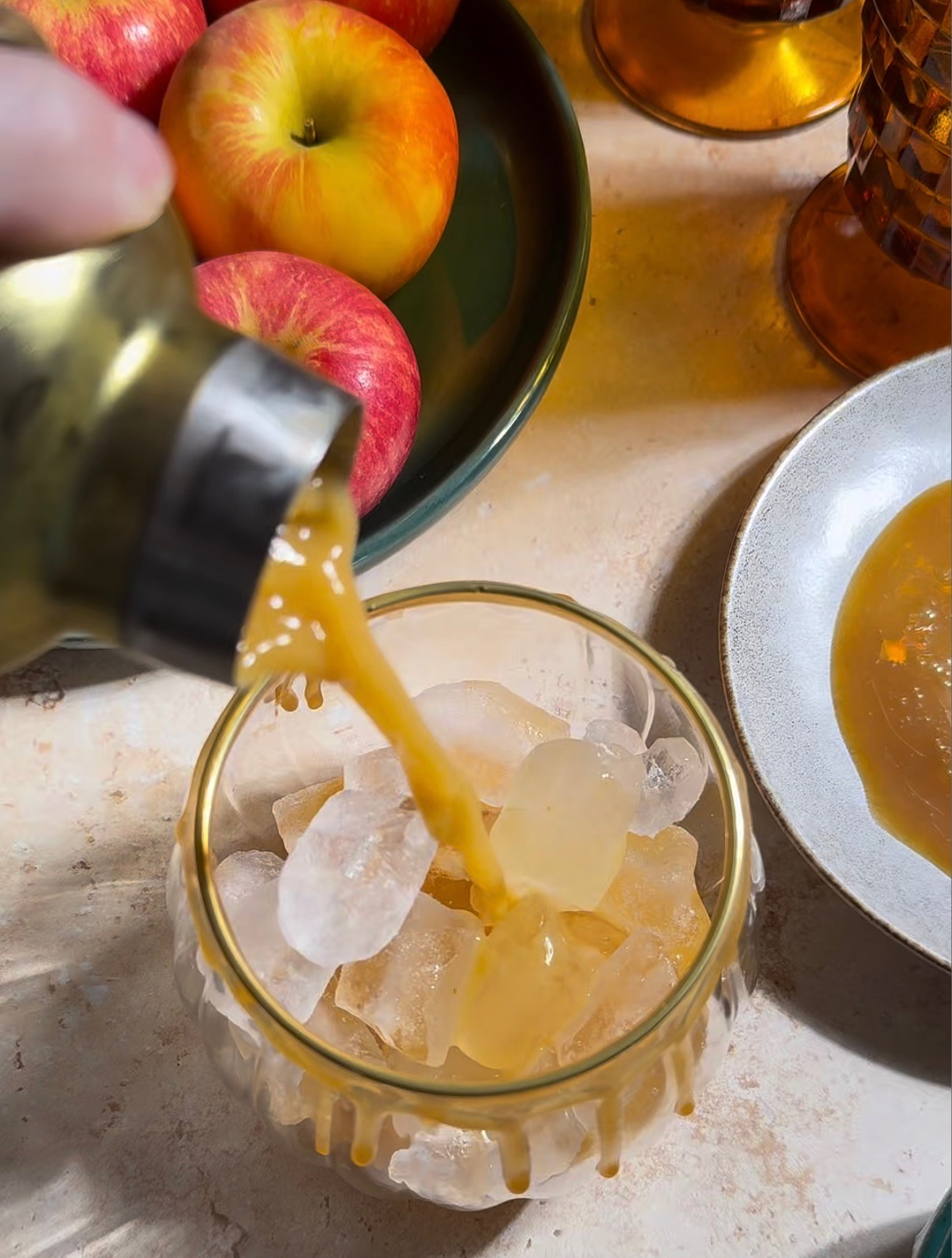 Pumpkin Caramel Apple Margarita Mocktail