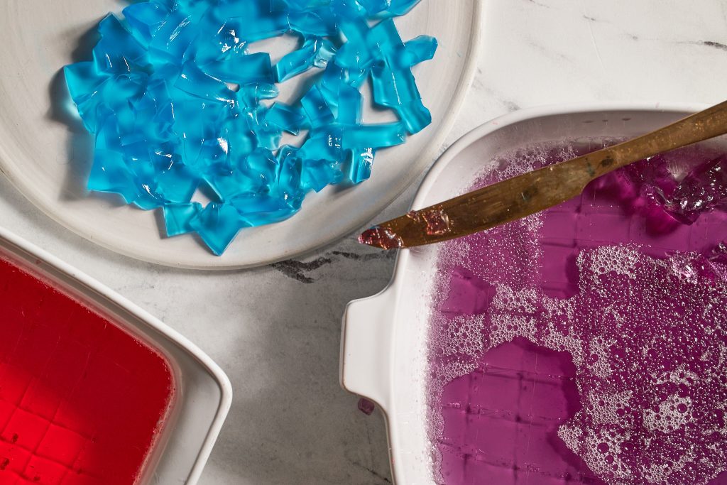 sliced jell-o