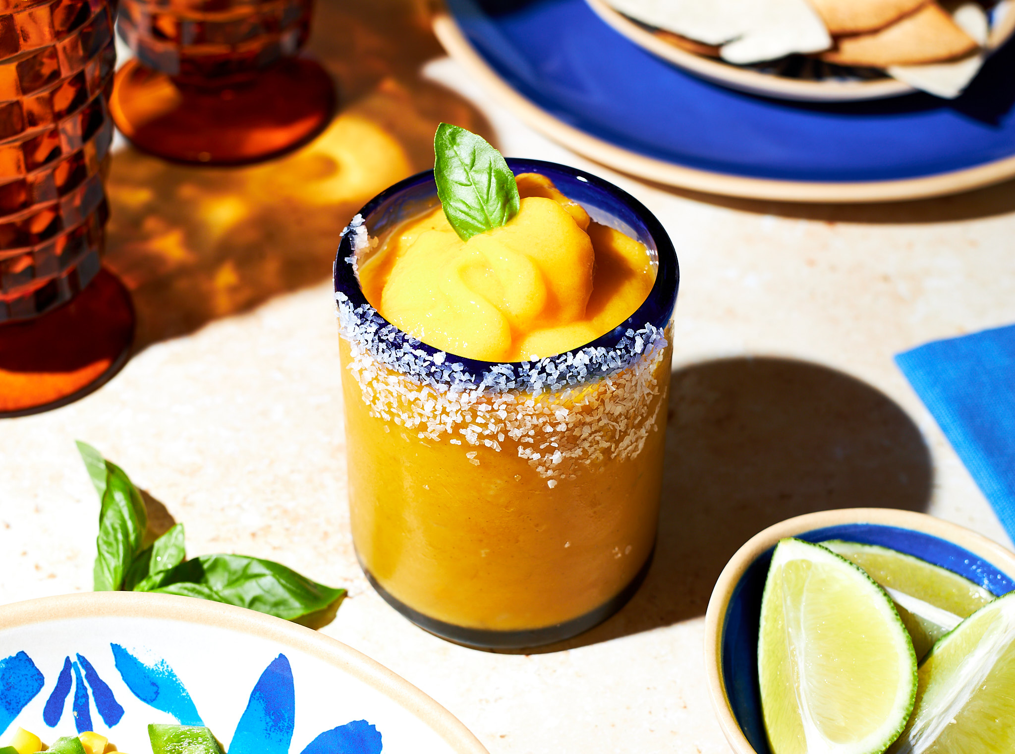 Mango Frozen Margarita Mocktail