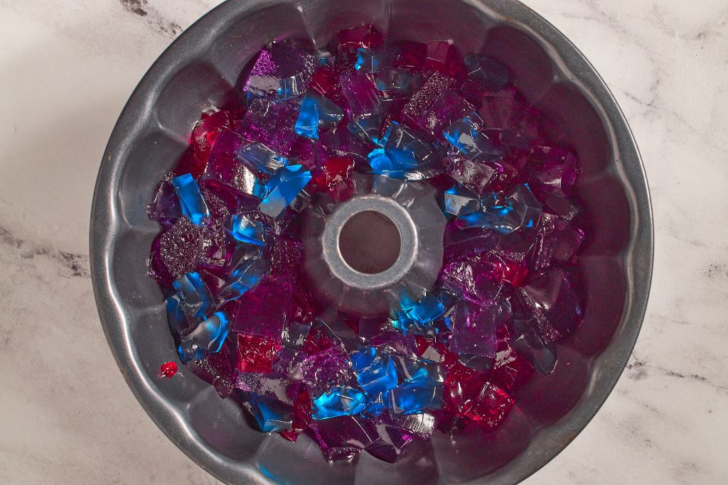 broken glass jello in a bundt pan recipe