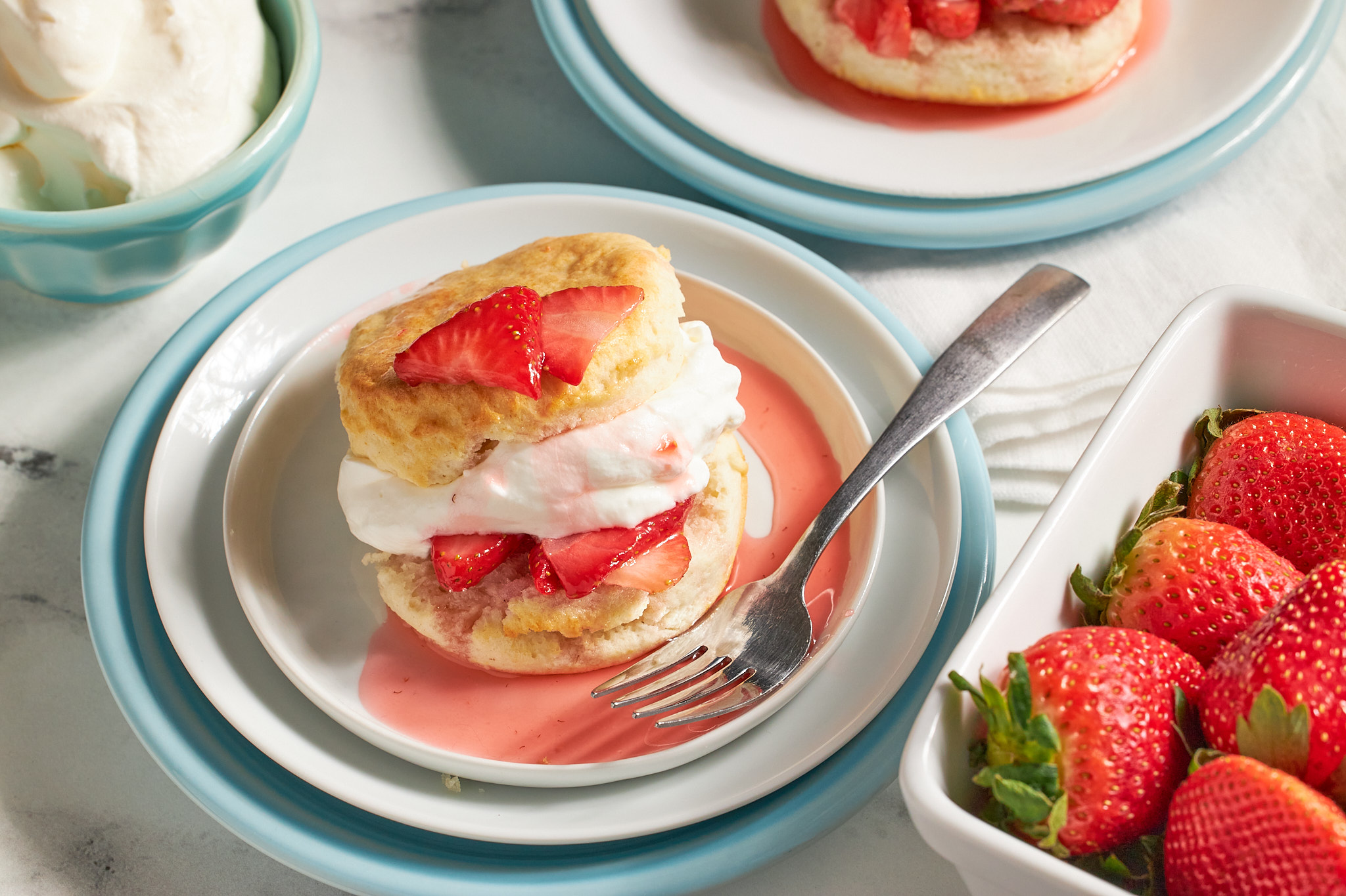 Strawberry Short Cake with Biscuits