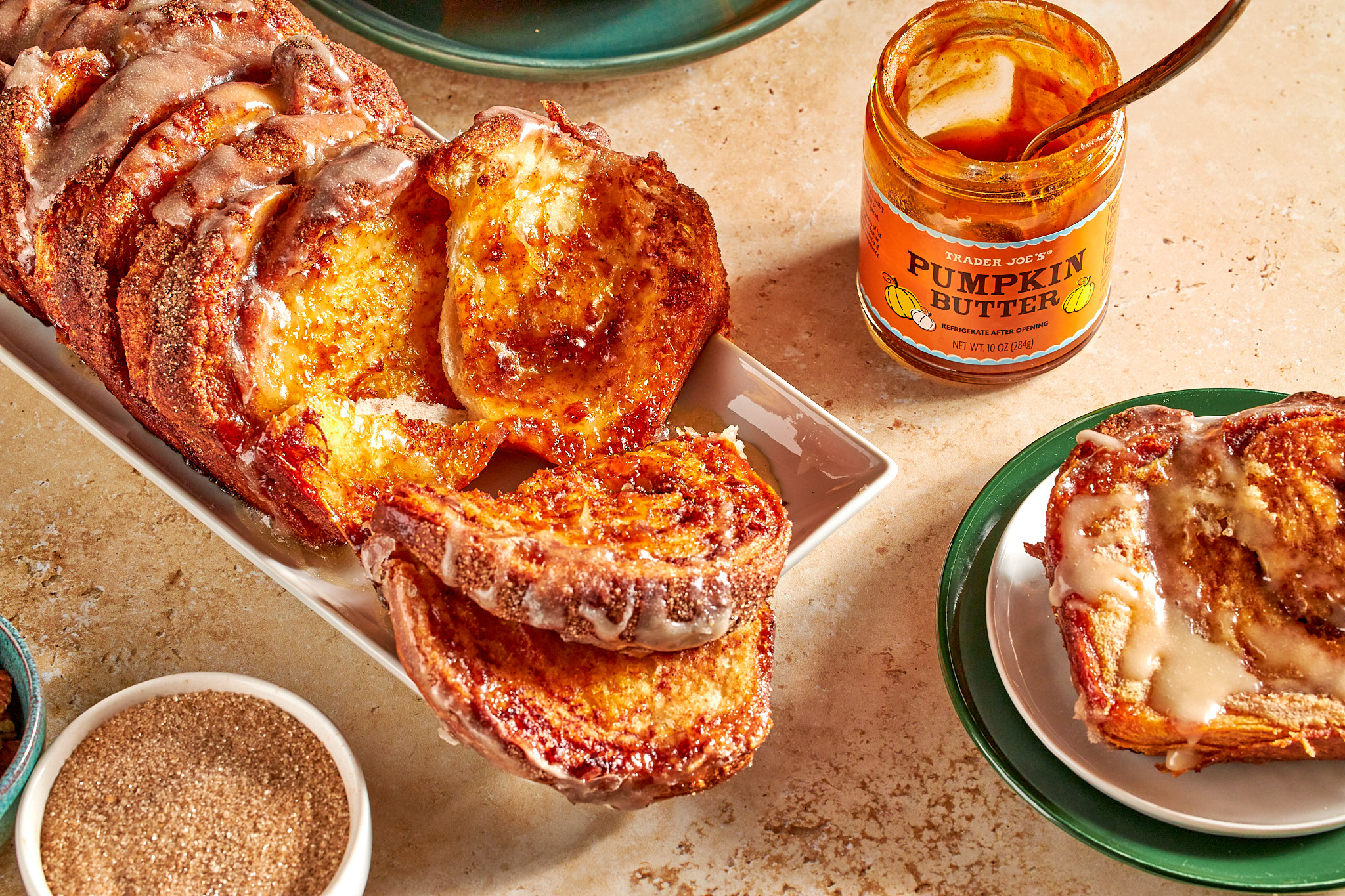 Pumpkin Butter Cinnamon Pull Apart Bread