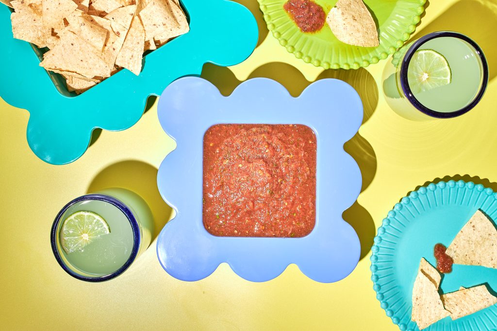 homemade salsa with rotel