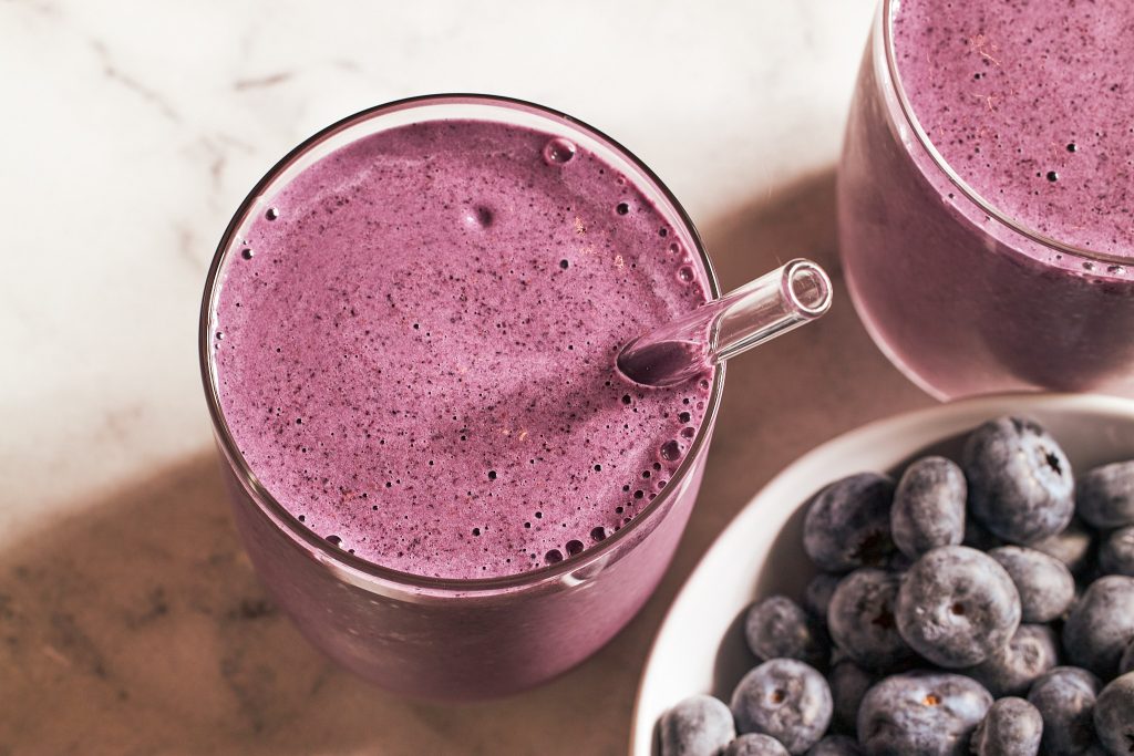blue moon over Brooklyn blueberry smoothie recipe