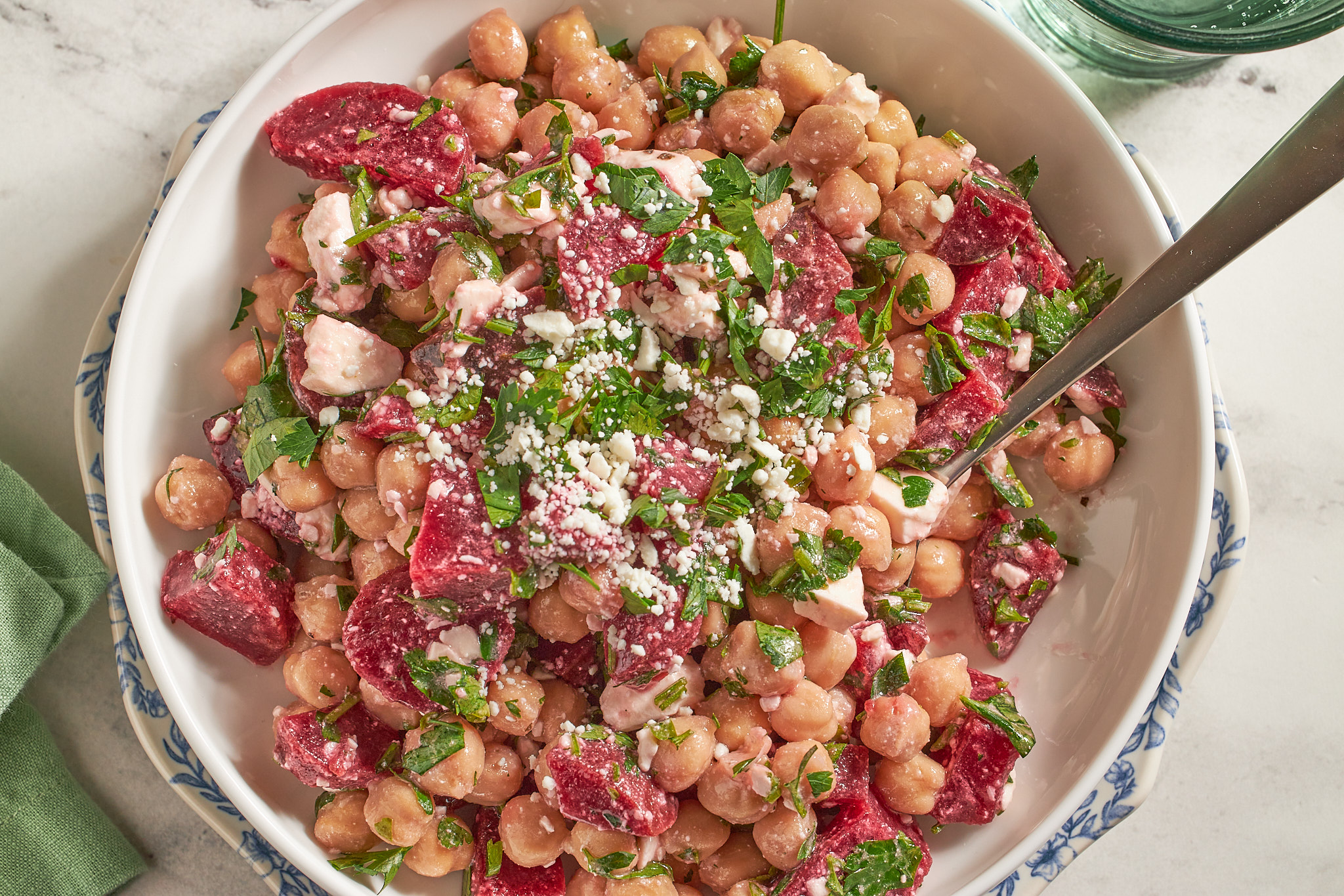 beet dense bean salad mediterranean
