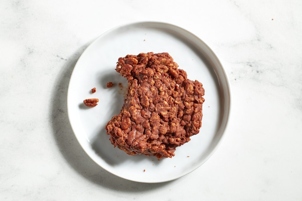 vegan homemade star crunch recipe on a plate